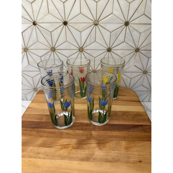 Vintage Swanky Swig Juice Glasses | Set of‎ 5 - Picture 1 of 3